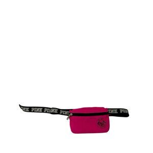 VS Victoria Secret pink Fanny pack waist belt 80’s? adj belt "We run this Beach"